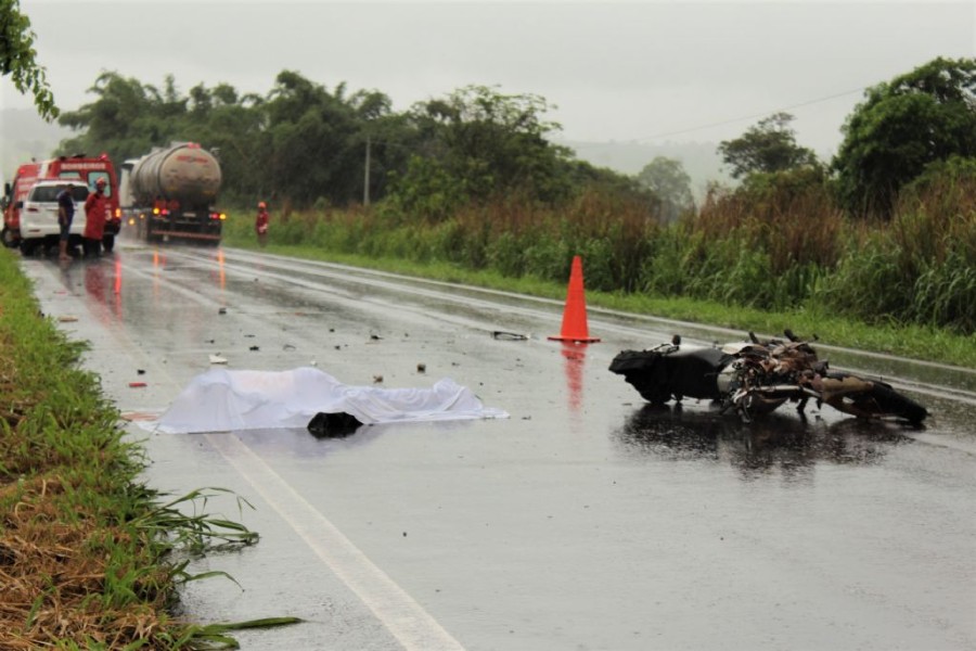 Batayporã - Motociclista morre em colisão com caminhão na MS-276