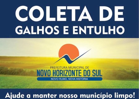 Novo Horizonte do Sul - Prefeitura realiza mutirão de limpeza.