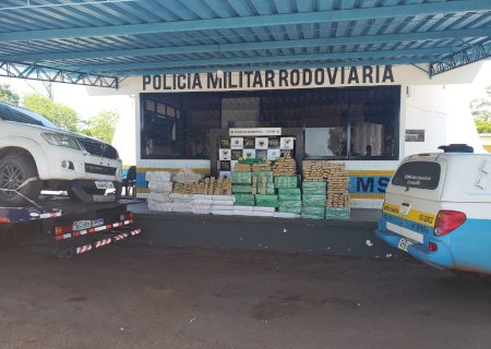 Operação Hórus/MS: Polícia Militar Rodoviária apreende carga de mais de 1,2 tonelada de drogas em camionete roubada