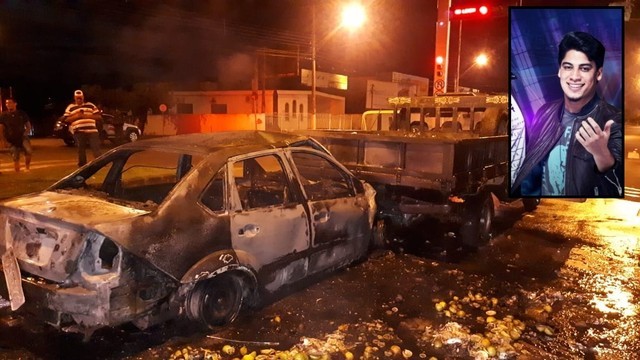Cantor sertanejo é resgatado de carro em chamas após acidente