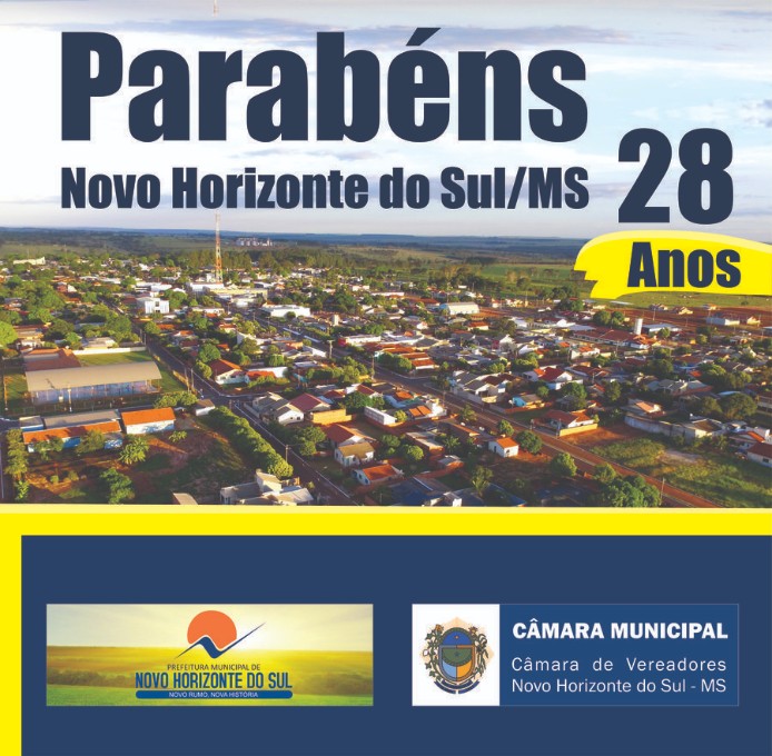 NOVO HORIZONTE DO SUL COMPLETA 28 ANOS DE CONQUISTAS