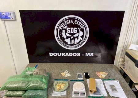 Operação conjunta fecha três 'bocas de fumo' em Dourados