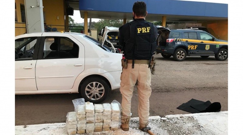 PRF apreende 41 Kg de cocaína e prende batedor em Miranda