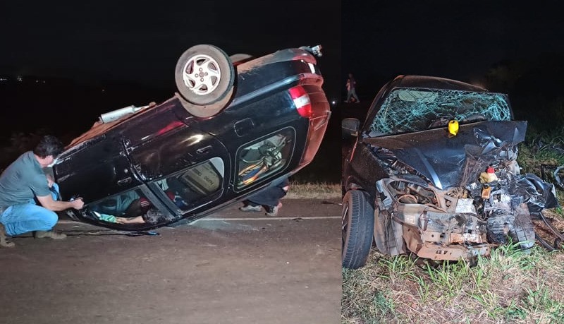 Colisão frontal deixa 1 morto e 2 feridos entre Dourados e Fátima do Sul