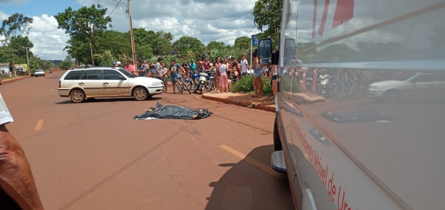 Homem morre atropelado em cidade no MS.