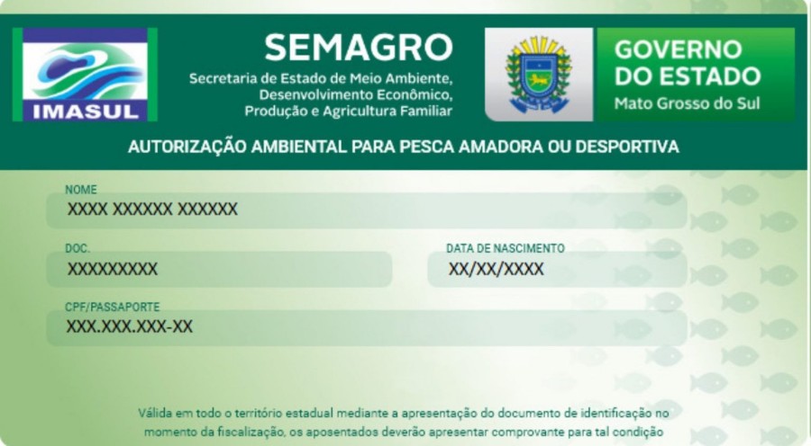 Imasul implanta carteira digital para pesca amadora e desportiva em Mato Grosso do Sul