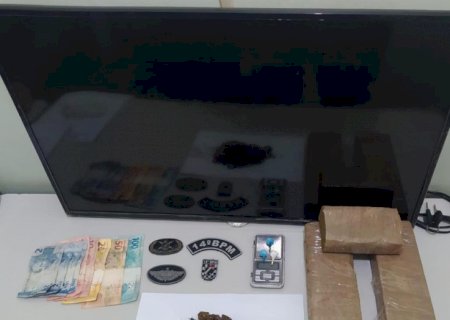 Força Tática da Polícia Militar em Fátima do Sul prende duas pessoas por Tráfico de Drogas