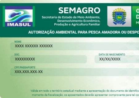 Imasul implanta carteira digital para pesca amadora e desportiva em Mato Grosso do Sul