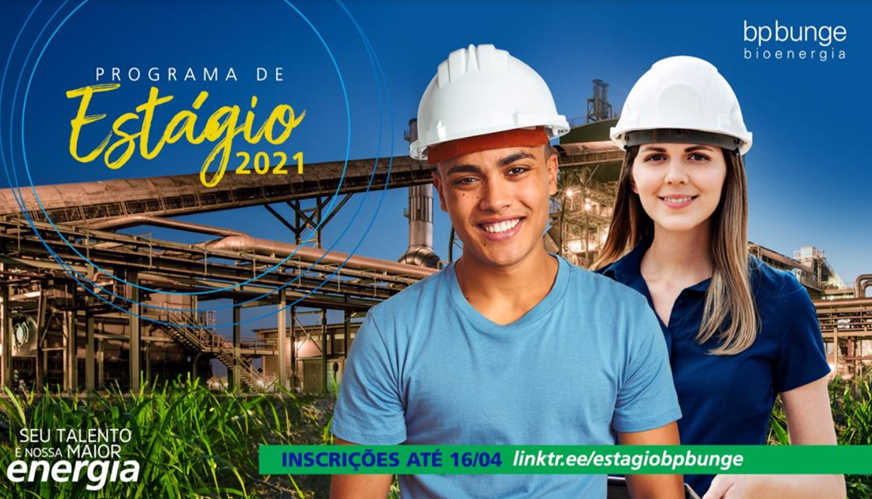 Programa de Estágio BP Bunge Bioenergia 2021 oferece 124 vagas para universitários