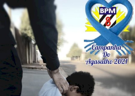 Policia Militar do 8º BPM lança a campanha do agasalho.