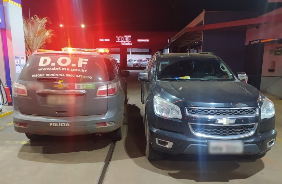 Camionete furtada em Naviraí foi recuperada pelo DOF com dois adolescentes