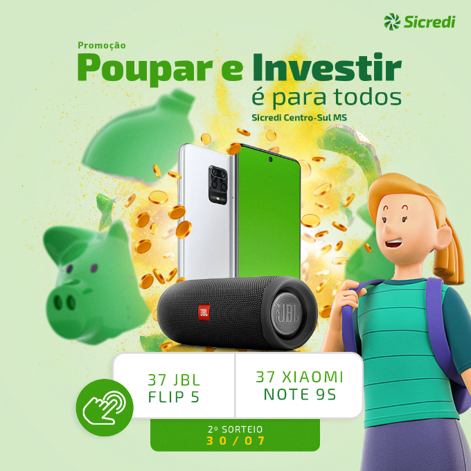 Próximo sorteio da promoção da Sicredi Centro-Sul MS está chegando