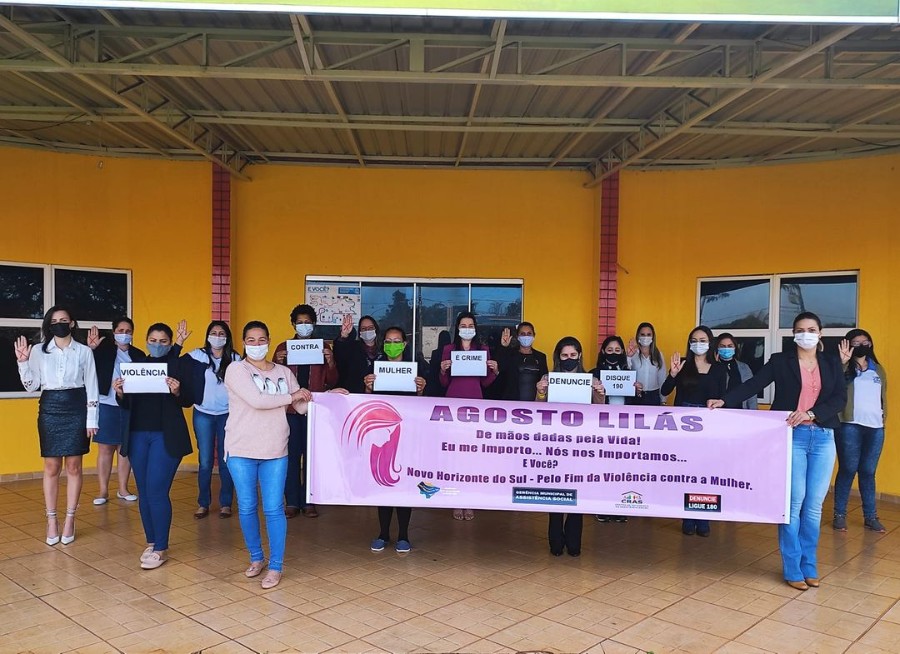 Agosto Lilás: Gerência Municipal de Assistência Social promove campanha de conscientização e combate à violência a mulher
