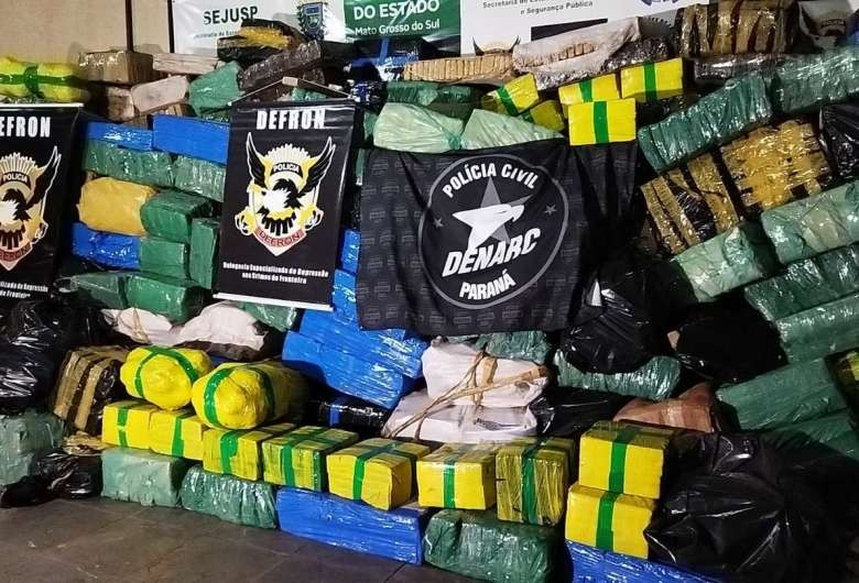 Maconha apreendida em chácara totalizou mais de cinco toneladas