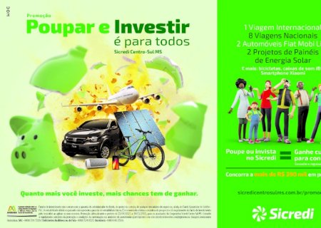 Sicredi Centro-Sul MS sorteia mais 74 prêmios para associados