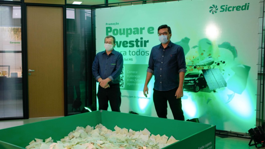 Sicredi Centro-Sul MS realiza terceiro sorteio da 
promoção “Poupar e Investir é para Todos”
