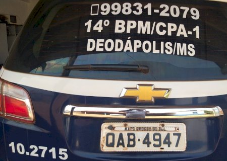 Policia militar de Deodápolis prende autor de Direção perigosa em via pública.