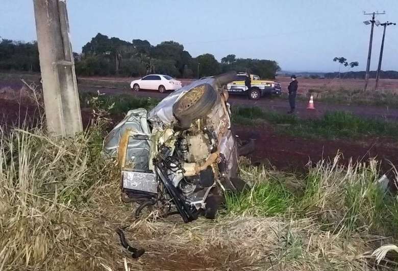Acidente entre Laguna Carapã e Dourados mata mulher e deixa homem ferido