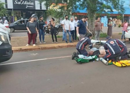 Idoso morre atropelado no centro de Dourados