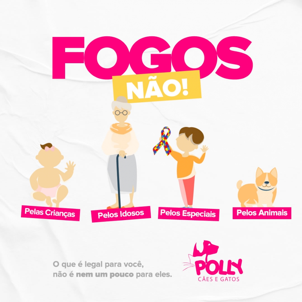 IVINHEMA: ONG Polly lança campanha FOGOS NÃO!, orientando sobre o mal causado por fogos de artifício com barulho