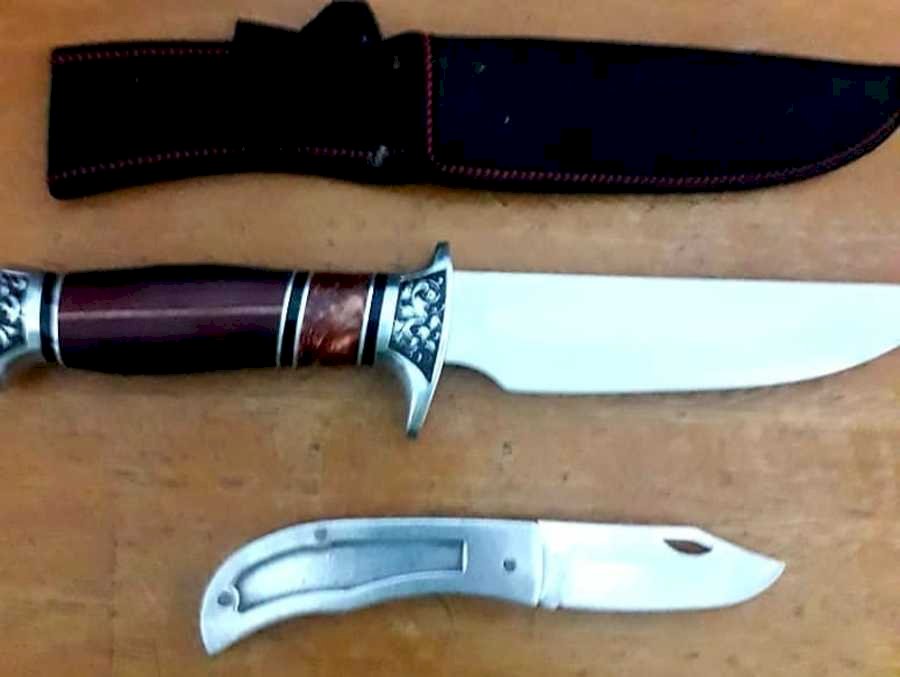 Anaurilândia - PM prende homem com faca e canivete após ameaçar a ex-esposa de morte no Distrito Quebracho.