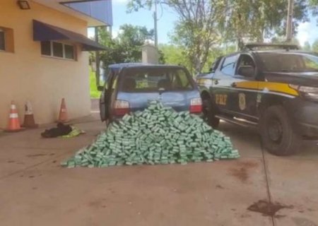 Policial Militar é preso com carregamento de 235 quilos de maconha na BR-158