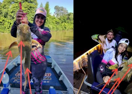 História de pescador? Veterinária fisga duas vezes o 'mesmo peixe', em pontos e horários diferentes, no mesmo rio