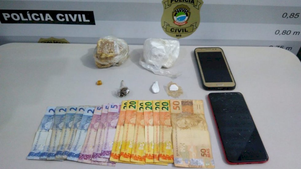 Nova Alvorada do Sul - PC prende em flagrante mulher que usava adolescente para fazer entrega de droga