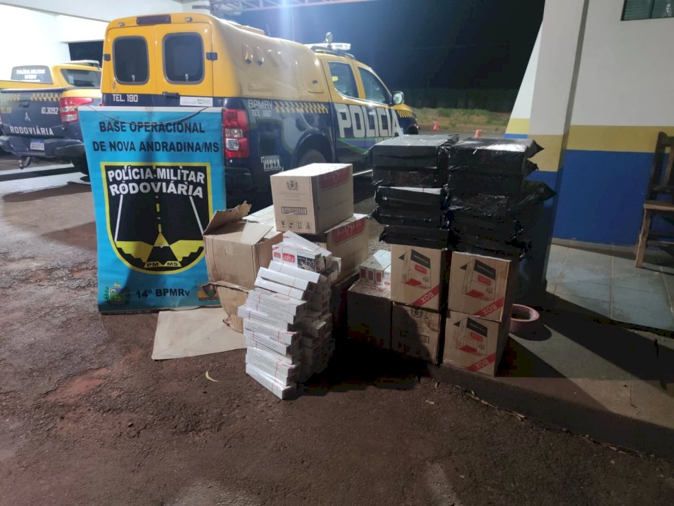 Angélica - Polícia Militar, através do BPMRv, apreende carga de contrabando na MS 141