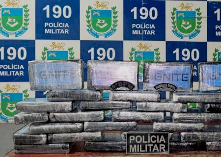 Policia Militar apreende cerca de 32 K de Cocaína