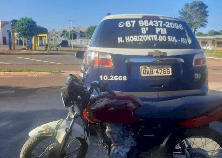 Novo Horizonte do Sul - Polícia Militar recupera motocicleta furtada