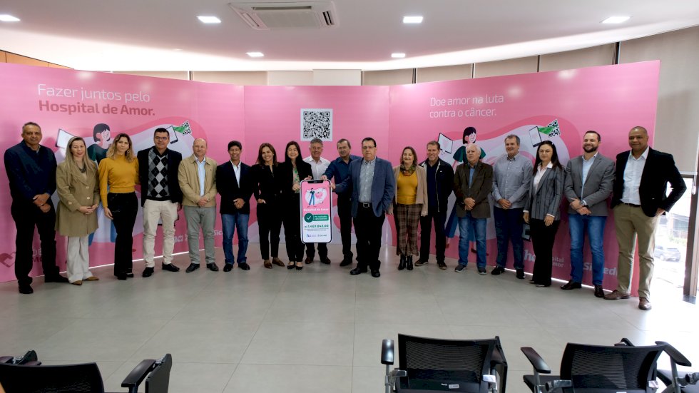 Sicredi Centro-Sul MS entrega doação de R$ 1,4 milhão para Hospital de Amor em Dourados.