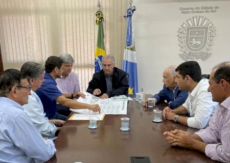 Angélica - Prefeito Eleito Edinho Cassuci é recebido pelo governador do MS.