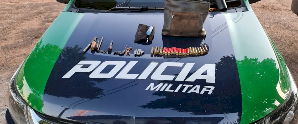 Polícia Militar Ambiental de Naviraí prende homem de 31 anos com munições e suspeito de caça.
