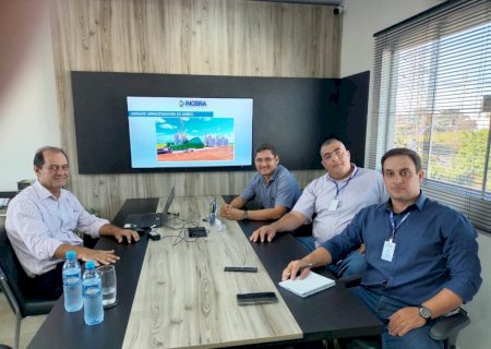 Angélica - Prefeito Edinho Cassuci se reúne com construtora que irá gerar 100 empregos diretos.