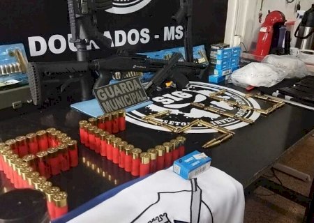 Ação conjunta recupera fuzil, pistola e munições furtadas