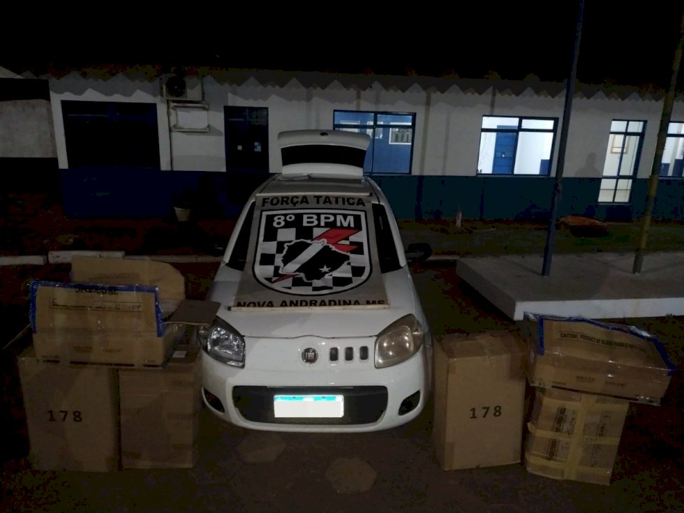Durante Operação Hórus, Polícia Militar do Vale do Ivinhema apreende mercadorias oriundas do Paraguai avaliadas em 50 mil reais