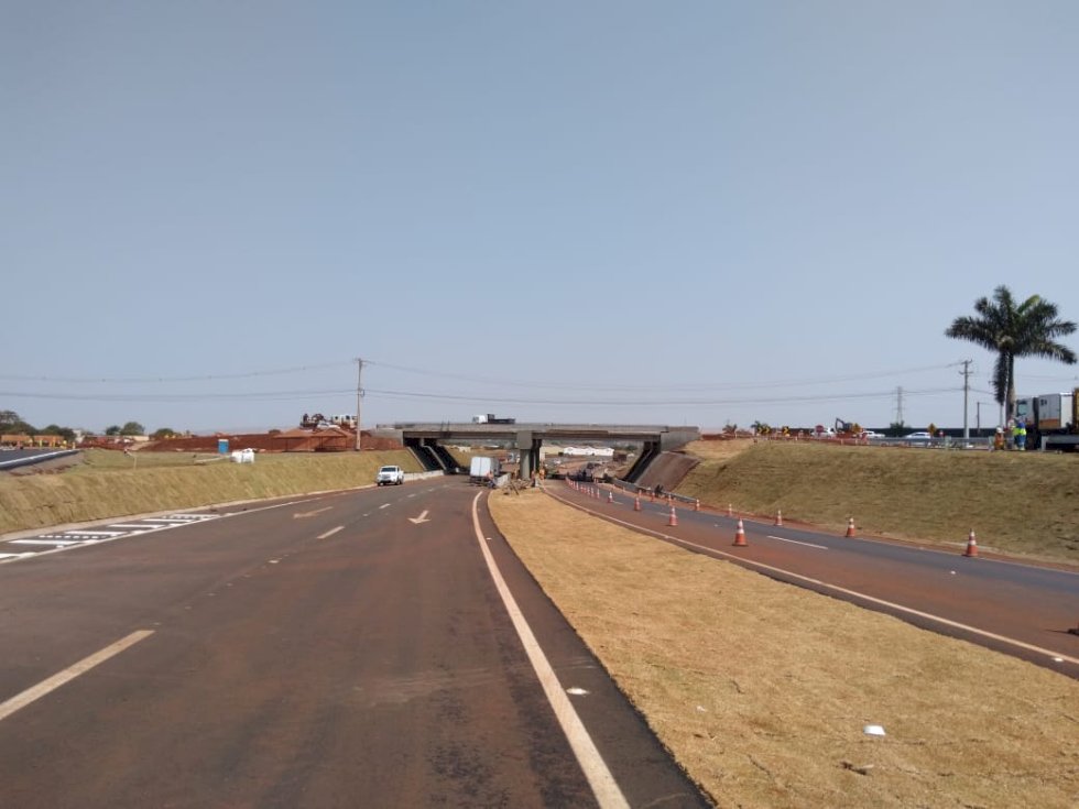 CCR MSVia libera o tráfego em novo viaduto do km 258 na BR 163 MS, em Dourados