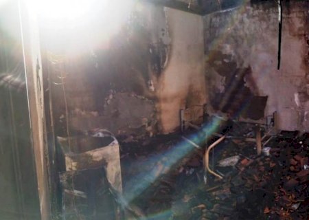 Angélica - PC investiga incêndio em quitinetes.