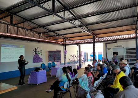 Polícia Militar ministra palestra no mês de Combate à Violência Doméstica em Novo Horizonte do Sul