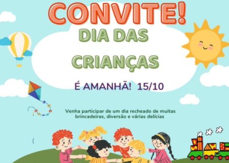 Festa em comemoração ao Dia das Crianças será neste sábado na Praça Central