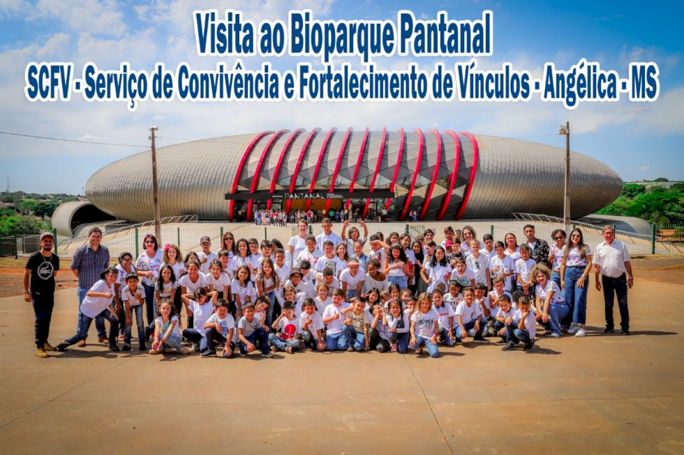 Alunos do Serviço de Convivência visitam o Bioparque Pantanal.