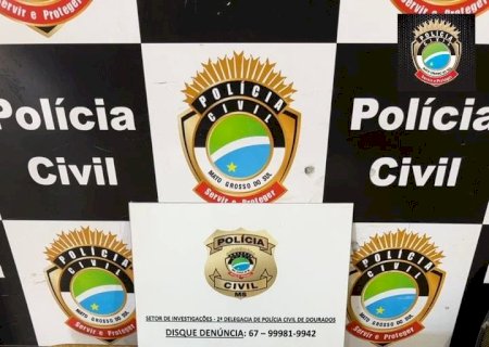 Polícia Civil em Dourados e DERF cumprem MBA relacionado à prática de extorsões.