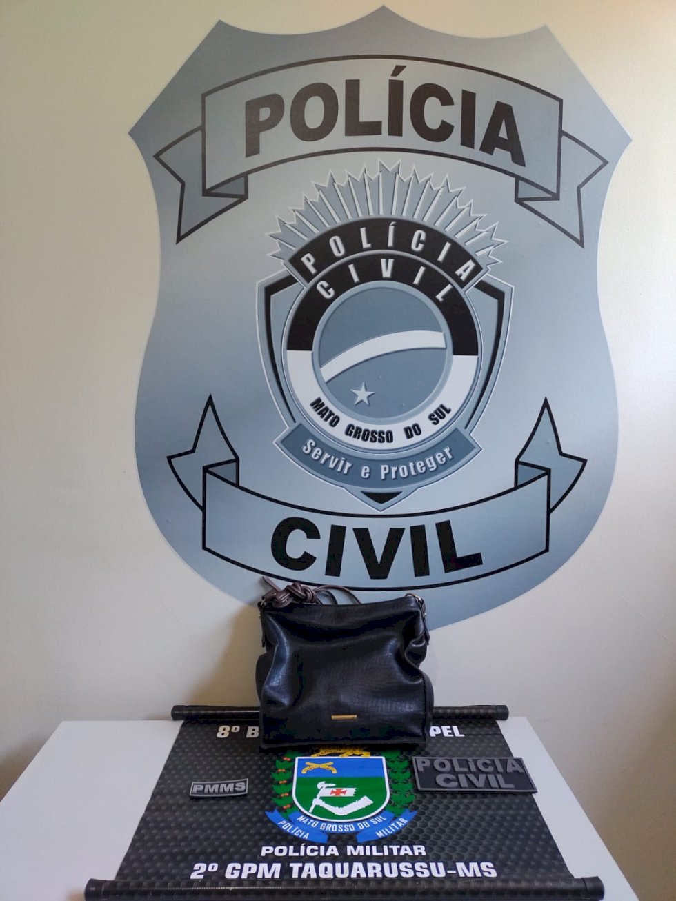 Em ação conjunta, Polícia Militar de Taquarussu prende autor de furto