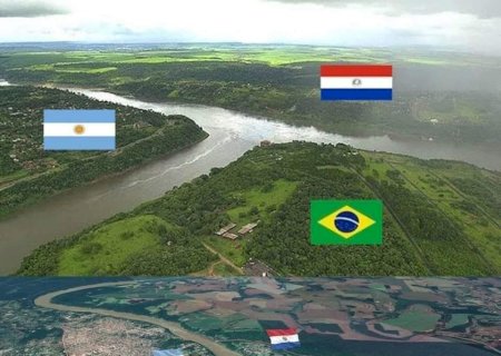 Tríplice Fronteira: Brasil, Argentina e Paraguai.