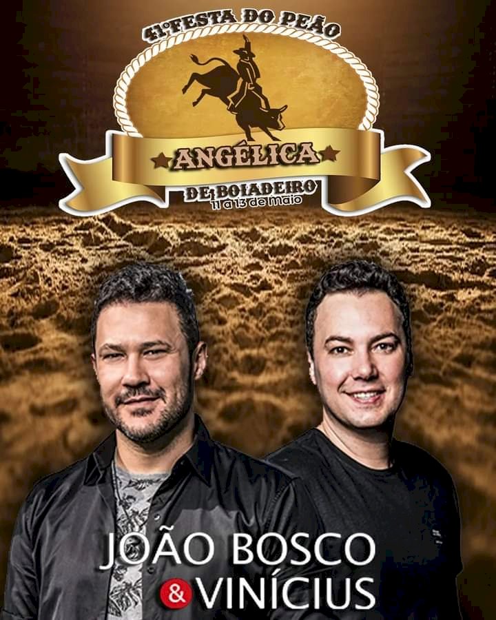 Angélica - Confirmado a primeira atração da Festa do Peão de Boiadeiro.