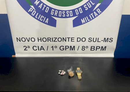 Novo Horizonte do Sul-Polícia Militar prende dois homens por tráfico de drogas.