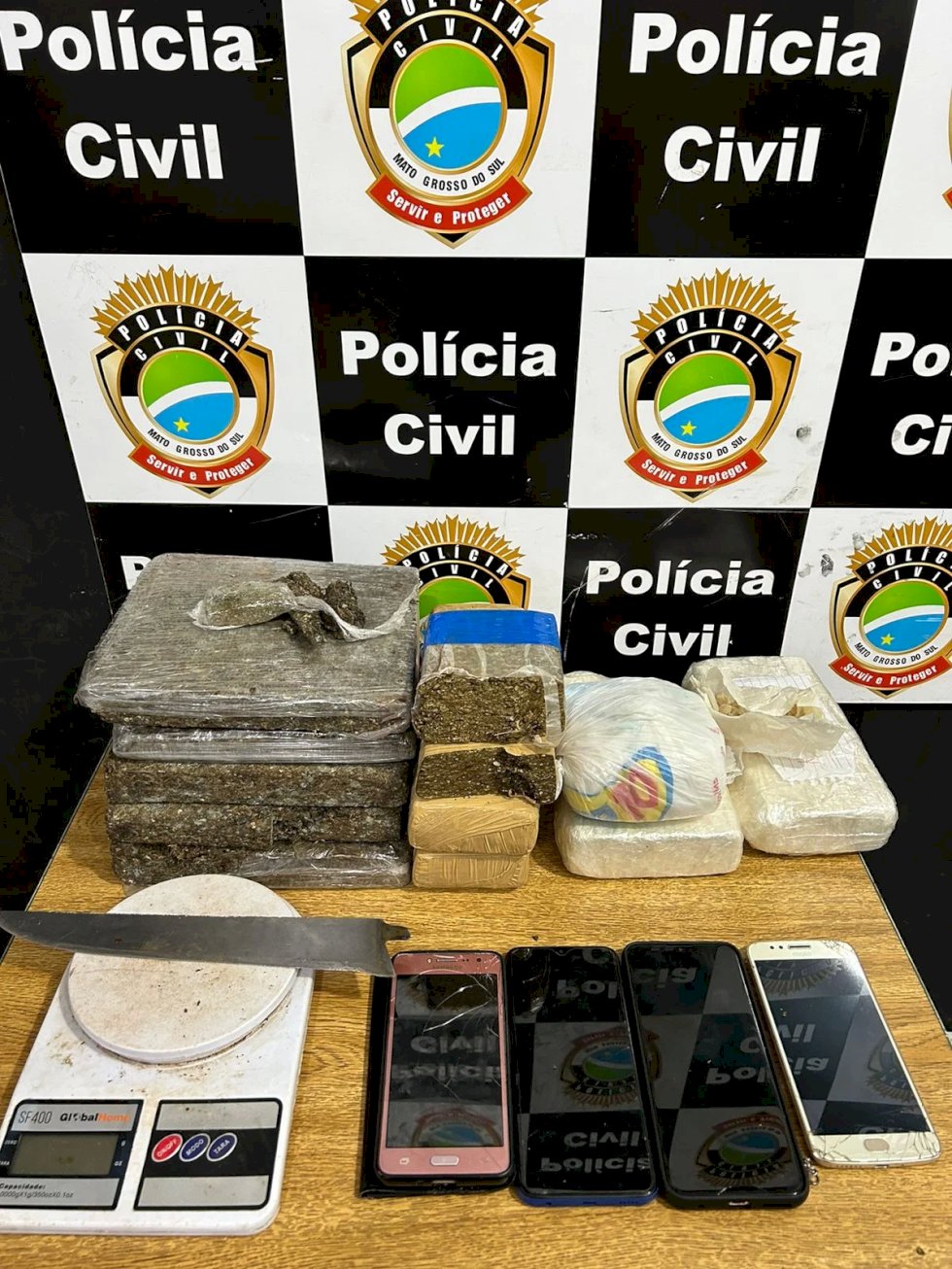 PC prende 3 por tráfico de Drogas.