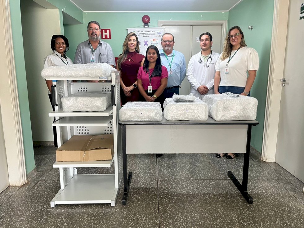 Adecoagro realiza entrega de torre de videolaparoscopia ao Hospital Regional de Nova Andradina.