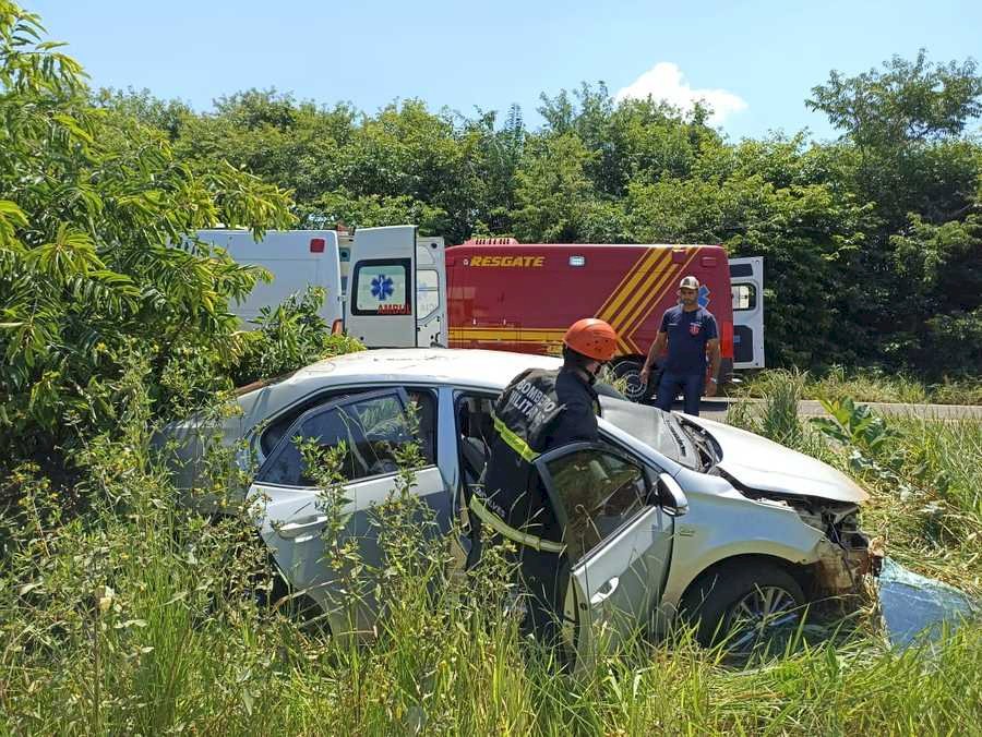 Morador de Nova Andradina sofre acidente de trânsito no município de Anaurilândia